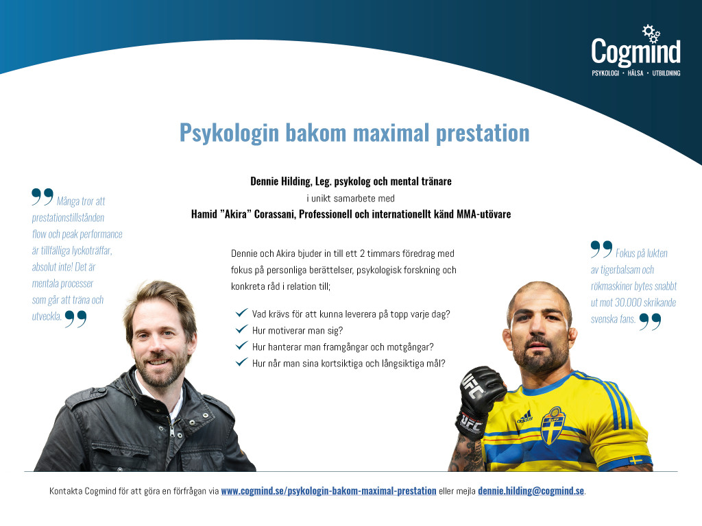 Föredrag - Psykologin bakom maximal prestation